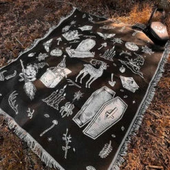 Best Pirce 💯 LIVELY GHOSTS Gothic Homewares Cottage Witch | TAPESTRY BLANKET` 👏 -Spooky Stuff Store lively ghosts cottage witch tapestry blanket 6 22f4bdab 416e 451b b9d9 cbb92ef40405 700x700