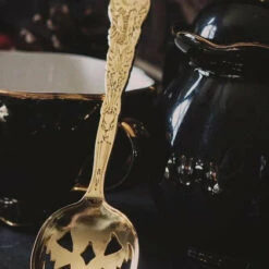 Best deal ✨ LIVELY GHOSTS Gothic Homewares Haunted Hallows [Gold] | TEA SPOON ⭐