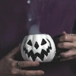 Brand new ❤️ LIVELY GHOSTS Gothic Homewares Haunted Hallows [White Pumpkin] | MUG [LIMITED] ⭐ -Spooky Stuff Store lively ghosts white pumpkin haunted hallows mug 1 c09bab70 68e4 463e be8d 9973435f4436 700x700