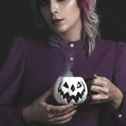 Brand new ❤️ LIVELY GHOSTS Gothic Homewares Haunted Hallows [White Pumpkin] | MUG [LIMITED] ⭐ -Spooky Stuff Store lively ghosts white pumpkin haunted hallows mug 2 e89f949a 9724 4fe6 a645 4760828853ec 700x700