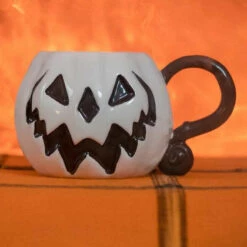 Brand new ❤️ LIVELY GHOSTS Gothic Homewares Haunted Hallows [White Pumpkin] | MUG [LIMITED] ⭐ -Spooky Stuff Store lively ghosts white pumpkin haunted hallows mug 5 4a2a5221 7b9b 40e4 bb8d 7e41b61d02cc 700x700