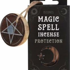 Deals ✨  MAGIC SPELL CANDLES Gothic Homewares Magic Spell [Protection] | INCENSE CONES 🛒