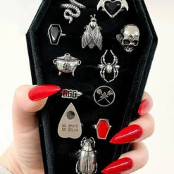 Cheapest 🔔 MYSTICUM LUNA Gothic Homewares Cosmic Coffin | RING TRAY 🌟 -Spooky Stuff Store mysticum luna cosmic coffin ring tray 01 08d4cc05 a900 4be5 9dcb f088bdf3dd2e 700x700