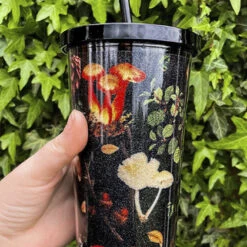 Wholesale 🥰 MYSTICUM LUNA Gothic Homewares Green Witch Mushroom | TUMBLER ⭐