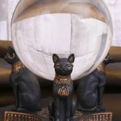 Budget ⭐ NEMESIS NOW Cats Bastet's Honour | CRYSTAL BALL HOLDER 🥰