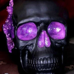 New ⭐ NEMESIS NOW Gothic Homewares Geode [Pink/Purple] | SKULL` ❤️