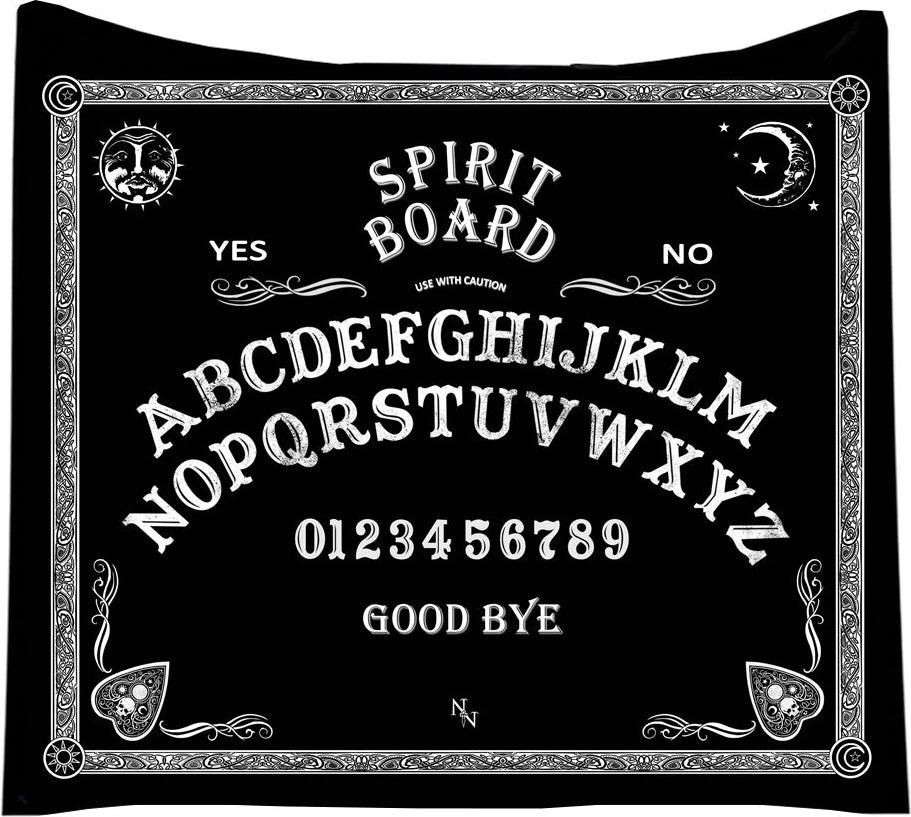 Brand new ๐ฅ NEMESIS NOW Gothic Homewares Spirit Board | THROW BLANKET โ๏ธ 1 Brand new ๐ฅ NEMESIS NOW Gothic Homewares Spirit Board | THROW BLANKET โ๏ธ