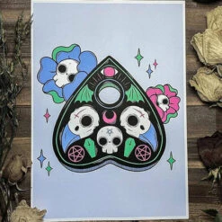 Top 10 ✔️ PVMPKIN ART Gothic Homewares Bone Planchette | ART PRINT 🔥