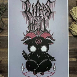 Best reviews of ✨ PVMPKIN ART Gothic Homewares Cute As Hell | ART PRINT 🥰