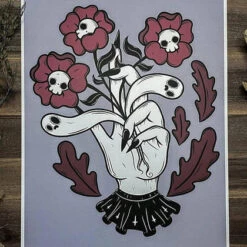 Buy ⌛ PVMPKIN ART Ghosts Flowers For Lost Souls | ART PRINT ⭐