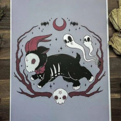 Brand new ⭐ PVMPKIN ART Ghosts Graves | ART PRINT ✨