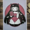 Best deal ✔️ PVMPKIN ART Gothic Homewares Pretty Little Demon | PRINT 🎉