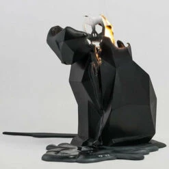 Best deal ✔️ PYROPET Cats Kisa [Black] | CANDLE 🎁 -Spooky Stuff Store pyropet kisa black candle 04 700x700