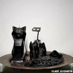 Best deal ✔️ PYROPET Cats Kisa [Black] | CANDLE 🎁 -Spooky Stuff Store pyropet kisa black candle 11 700x700