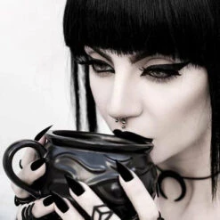 Brand new โ๏ธ ROGUE AND WOLF Gothic Homewares Witch Cauldron | MUG" ๐ 31 Brand new โ๏ธ ROGUE AND WOLF Gothic Homewares Witch Cauldron | MUG" ๐ -Spooky Stuff Store rogue and wolf witch cauldron mug 1 700x700