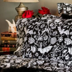 Coupon ⭐ SIN IN LINEN Bats Elysian Fields [Black] | KING DUVET COVER ❤️ -Spooky Stuff Store sin in linen elysian fields black duvet cover 3 3251285d a71c 415a b0f9 a2e58c7e2da1 700x700