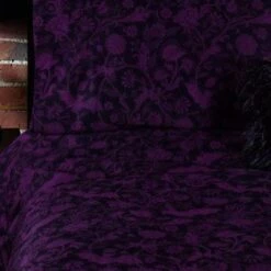 Best Sale 🔥 SIN IN LINEN Bats Elysian Fields [Purple] | STANDARD PILLOWCASE SET ✔️