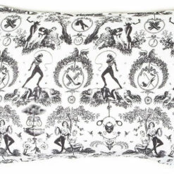 Best Pirce ✔️ SIN IN LINEN Fetish Al Fresco Toile | QUEEN SHEET SET 🧨 -Spooky Stuff Store sin in linen fetish al fresco toile 4 1 700x700