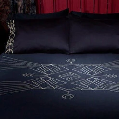 Buy 🎁 SIN IN LINEN Gothic Homewares Moon Phase | KING DUVET COVER 🥰