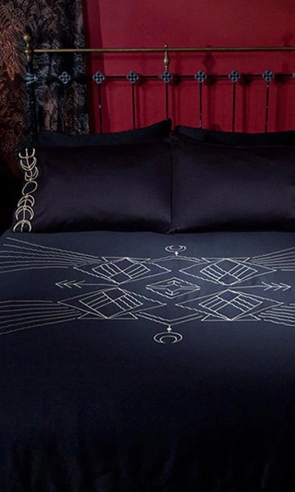 Buy 🎁 SIN IN LINEN Gothic Homewares Moon Phase | KING DUVET COVER 🥰 1 Buy 🎁 SIN IN LINEN Gothic Homewares Moon Phase | KING DUVET COVER 🥰