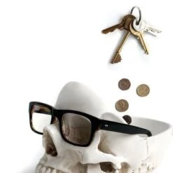 Spooky Stuff Store -Spooky Stuff Store skull white tidy 2 700x700