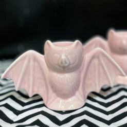 Deals ✔️ SOURPUSS Bats Bat [Pink] | CERAMIC CANDLESTICKS HOLDER* 🥰 -Spooky Stuff Store sourpuss bat pink ceramic candlesticks 4 87dedccf 38ad 47bc 91c5 d9ff2fca3276 700x700