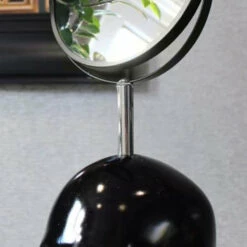 Best deal ⭐ THE BLACKENED TEETH Gothic Homewares Skull [Black/Silver] | MIRROR** 🥰