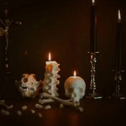 Wholesale 🎁 THE BLACKENED TEETH Gothic Homewares Spine [Ivory] | SCENTED CANDLE ✔️ -Spooky Stuff Store the blackened teeth spine ivory scented candle 1 0fa2caf7 a671 4f4c ae53 7a3759155dbe 700x700