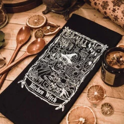 Cheapest ❤️ THE PRETTY CULT Gothic Homewares Kitchen Witch | DISH TOWEL ✔️