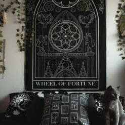 Discount ✨ THE PRETTY CULT Gothic Homewares Wheel Of Fortune | TAPESTRY 🤩