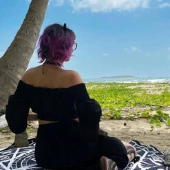 Best Sale 🤩 TOO FAST APPAREL Gothic Homewares Pentagram Symbols | BEACH TOWEL ❤️ -Spooky Stuff Store too fast apparel pentagram symbols round shaped beach towel 3 e9af4d67 21a5 4c2a 9b15 34133ac5b373 700x700