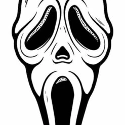 Best Sale ๐ TOO FAST APPAREL Gothic Homewares Scream Ghost Face Shaped | BEACH TOWEL ๐