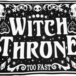 Deals ⭐ TOO FAST APPAREL Ghosts Witch Throne | BEACH TOWEL ❤️