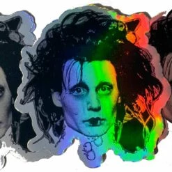 Discount ❤️ VERA'S EYECANDY Gothic Homewares Edward Cut | VINYL HOLOGRAPHIC STICKER` 😀